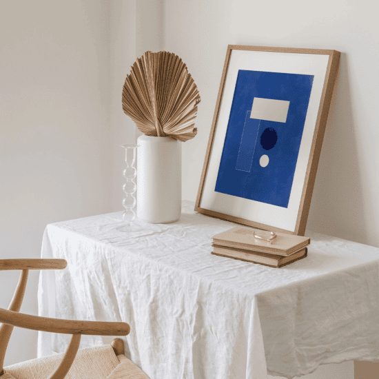 Simple Blue Forms Poster No.1 - Image 3