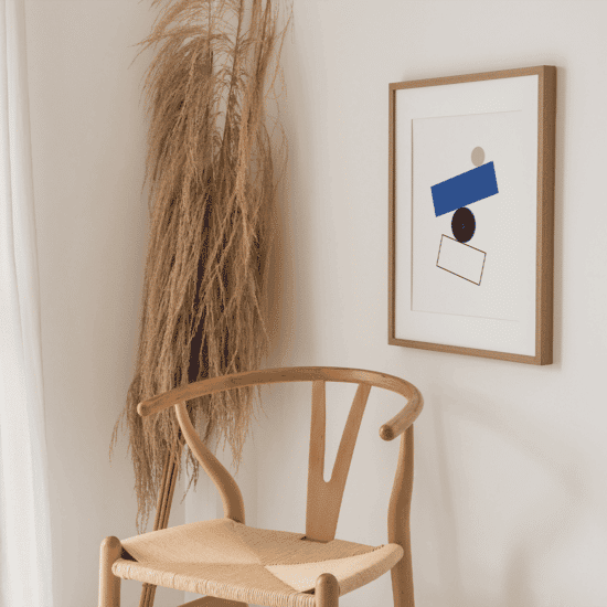 Simple Blue Forms Poster No.2 - Image 4