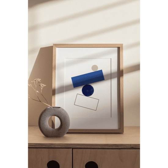 Simple Blue Forms Poster No.2 - Image 3