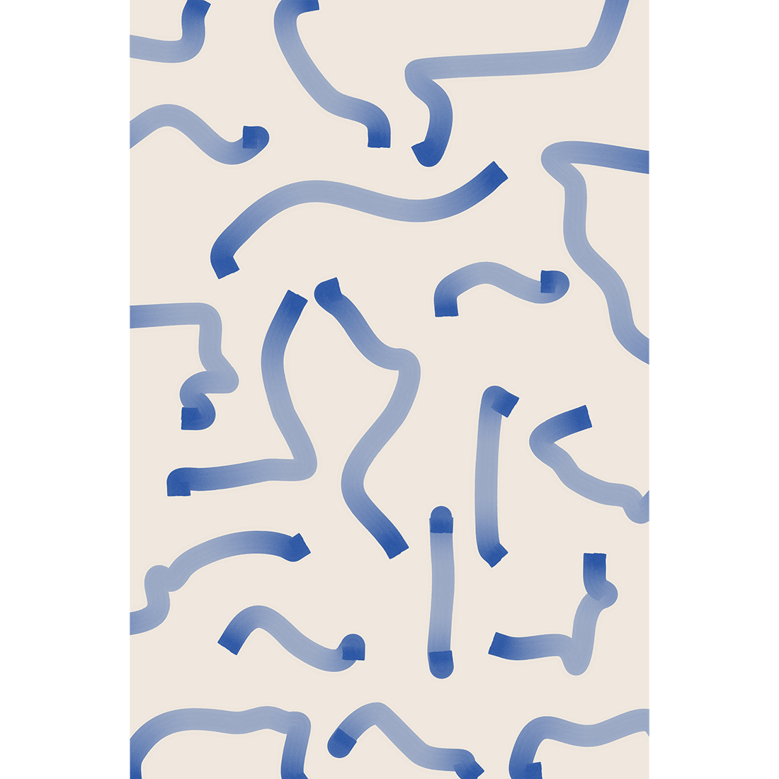 Abstract Blue Lines Poster