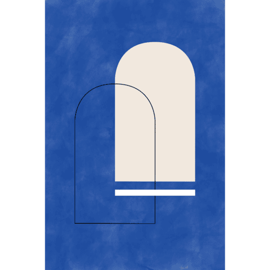 Blue Arches Poster