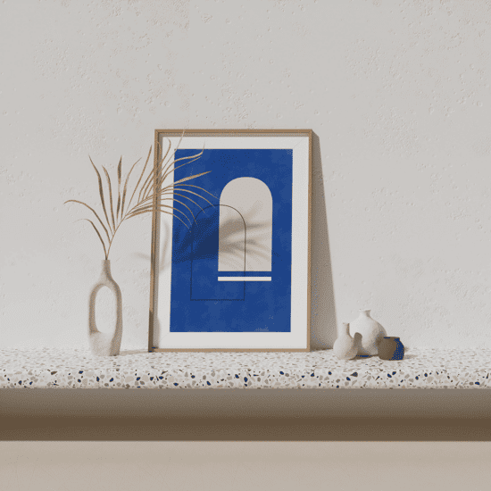 Blue Arches Poster - Image 3