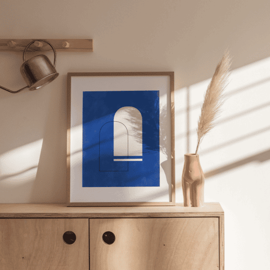 Blue Arches Poster - Image 2