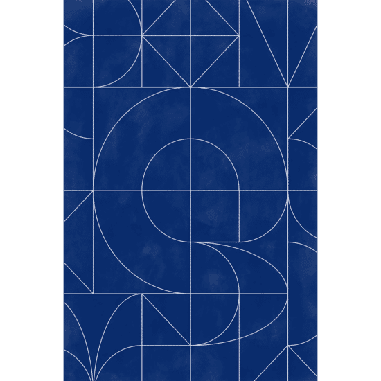 Navy Blue Minimalist Poster