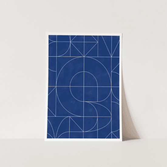 Navy Blue Minimalist Poster - Image 5