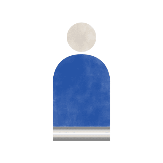 Blue Bohemian Poster No.1