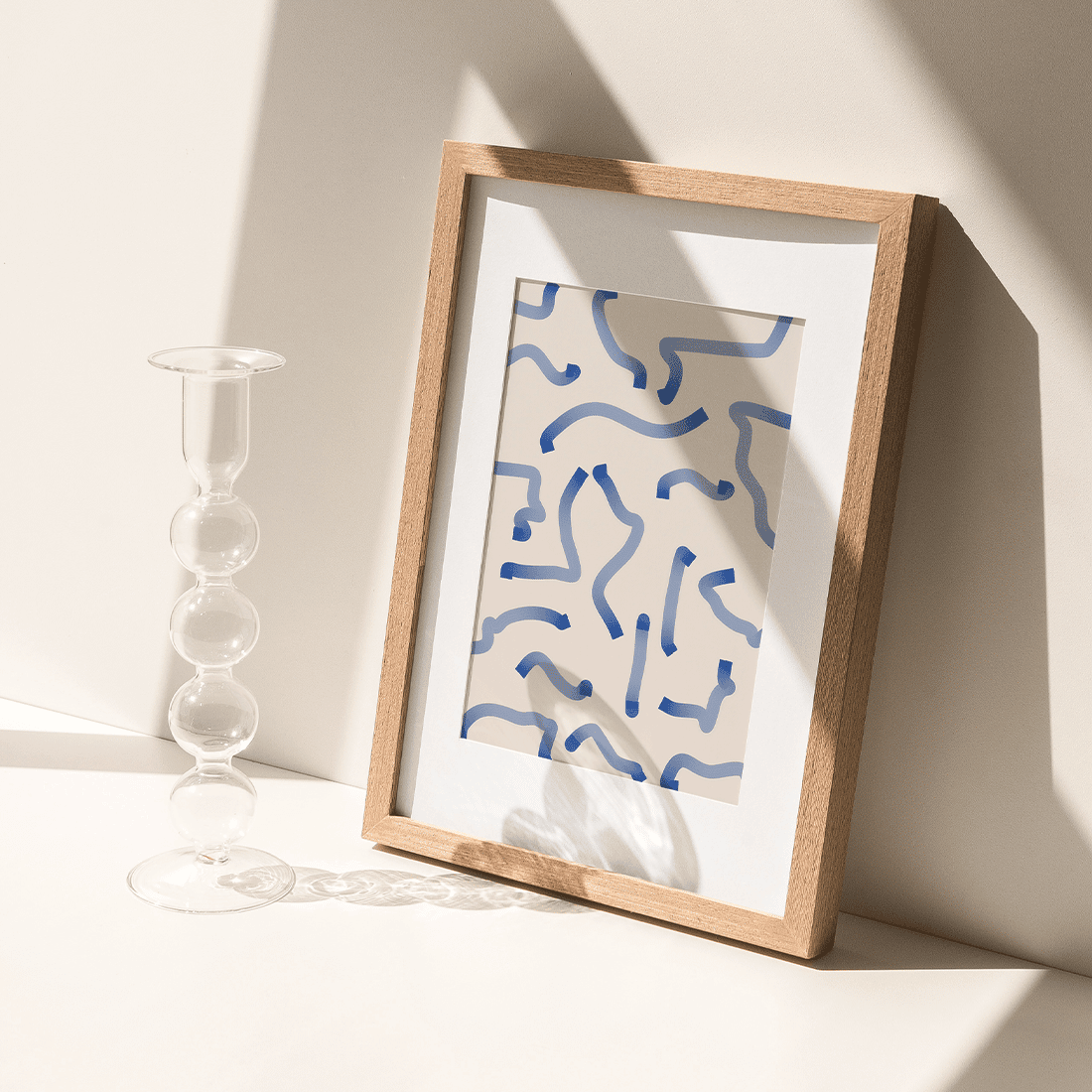 Abstract Blue Lines Poster - Image 4