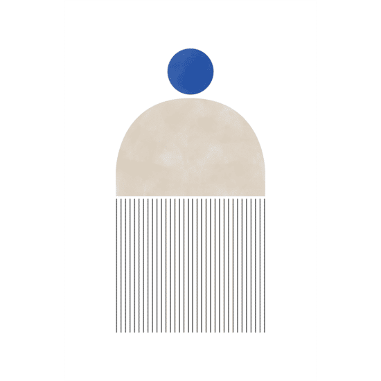 Blue Bohemian Poster No.3