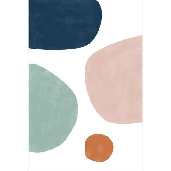 Watercolour Shapes Poster No.3