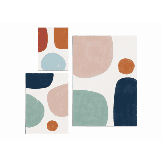 Watercolour Shapes Poster No.3 - Image 5