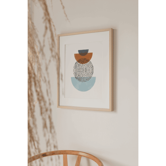 Blue & Rust Mid Century Poster No.1 - Image 4
