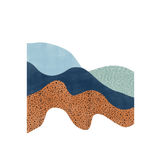 Abstract Waves Poster No.1