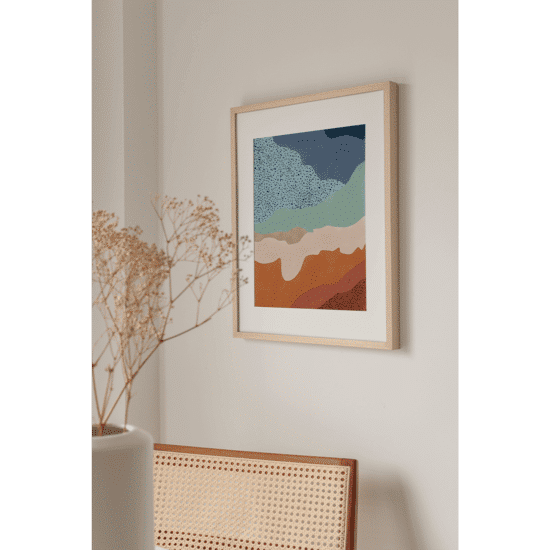 Blue & Rust Landscape Poster No.2 - Image 3