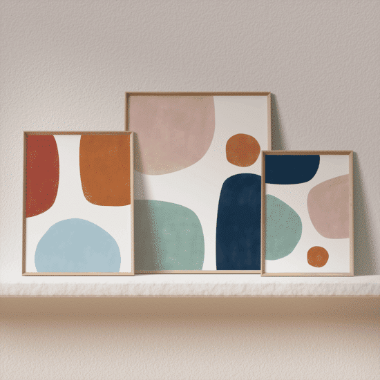 Watercolour Shapes Poster No.1 - Image 5