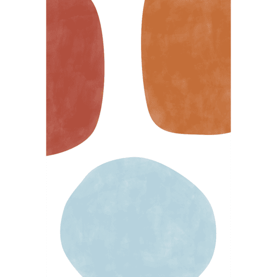 Watercolour Shapes Poster No.2