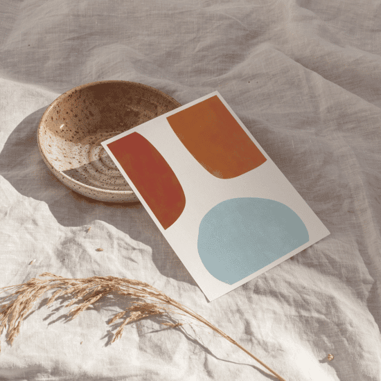 Watercolour Shapes Poster No.2 - Image 4