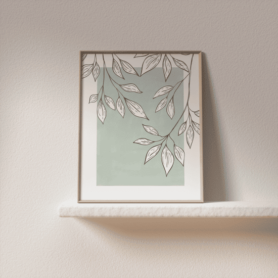 Green Leaves Poster No.2 - Image 3