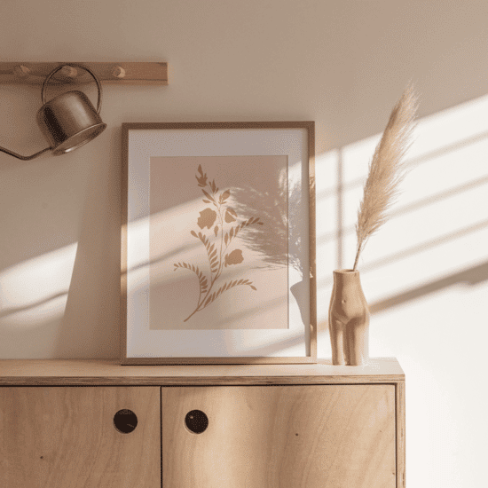 Pink Painted Flowers Poster No.2 - Image 2