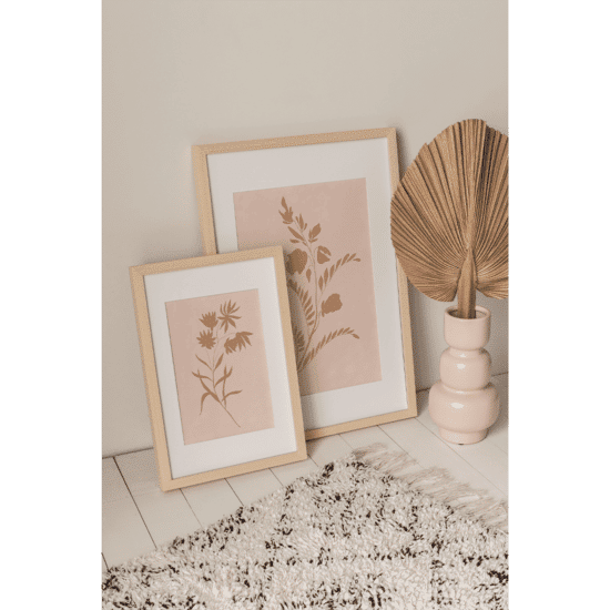 Pink Painted Flowers Poster No.2 - Image 5