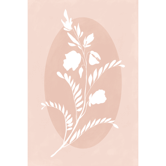 Pink Vintage Flowers Poster No.2