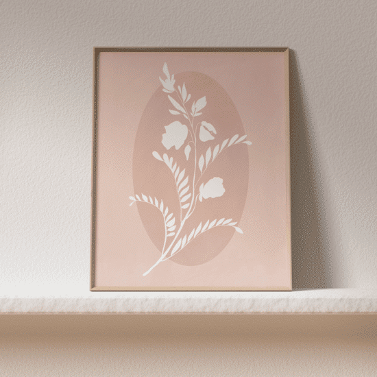 Pink Vintage Flowers Poster No.2 - Image 3