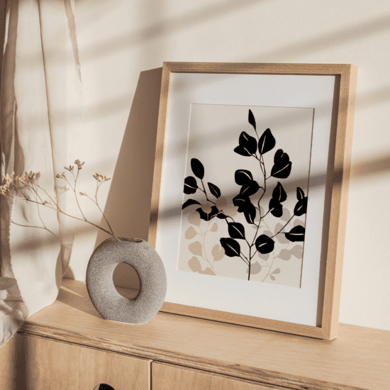 Black Beige Eucalyptus Poster No.2 - Image 3