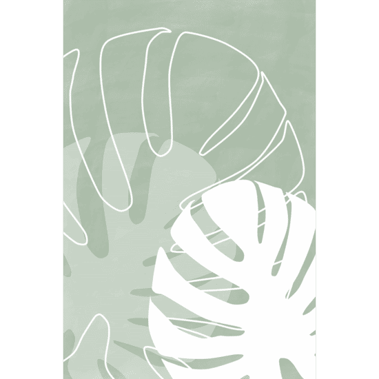 Green Monstera Poster