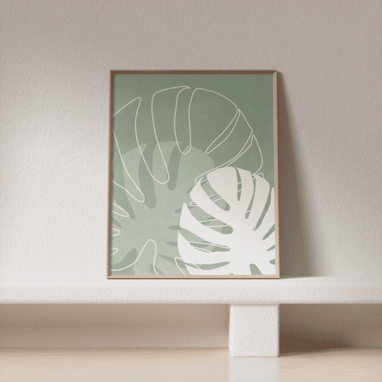Green Monstera Poster - Image 2