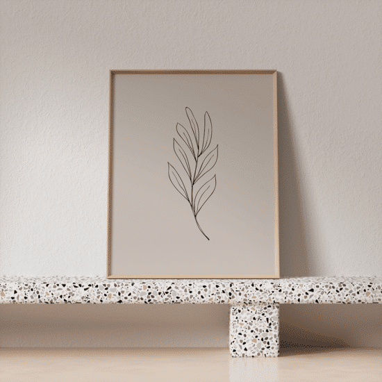 Pink Botanical Line Art Poster No.2 - Image 4