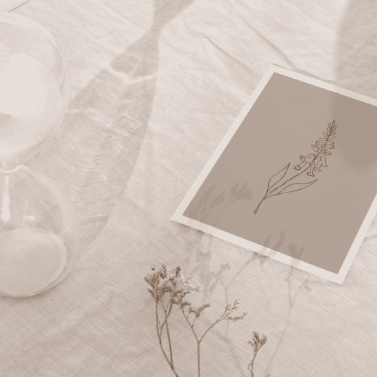 Pink Flowers Line Art Poster No.6 - Image 5