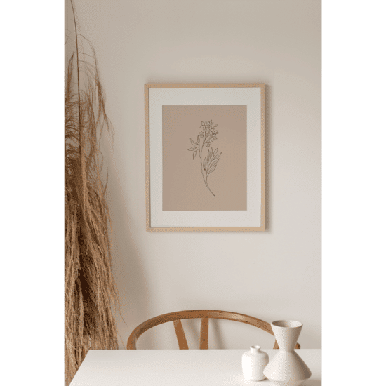 Pink Botanical Line Art Poster No.4 - Image 2