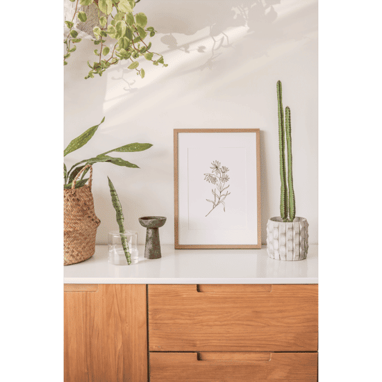 White Flowers Line Art Poster No.1 - Image 3