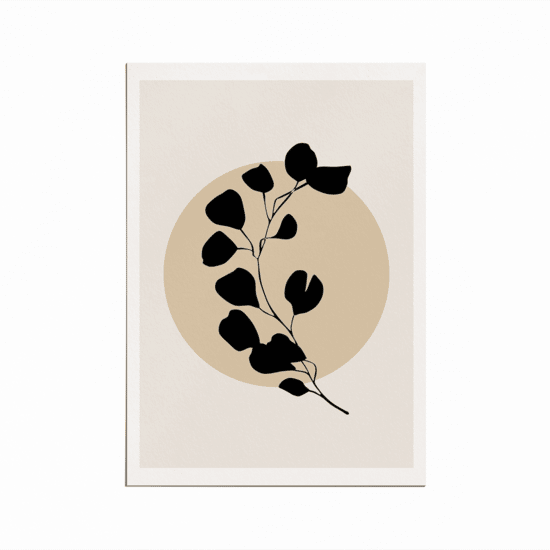 Black Beige Eucalyptus Poster No.1 - Image 5
