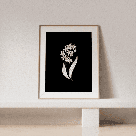 Black & White Botanical Poster No.2 - Image 3