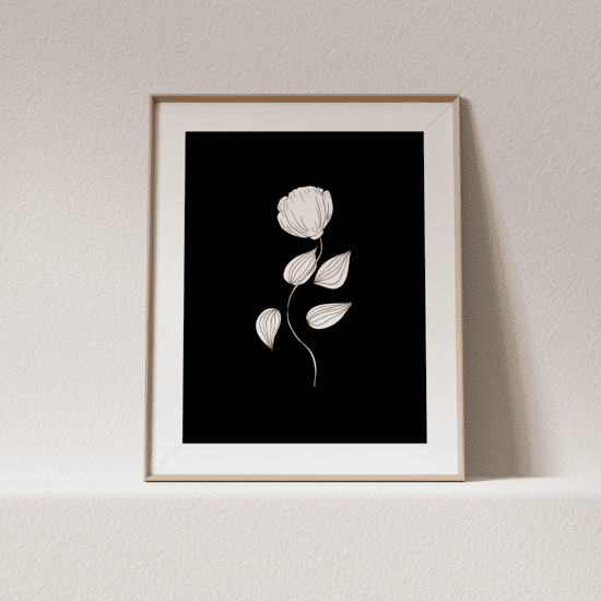 Black & White Botanical Poster No.4 - Image 3