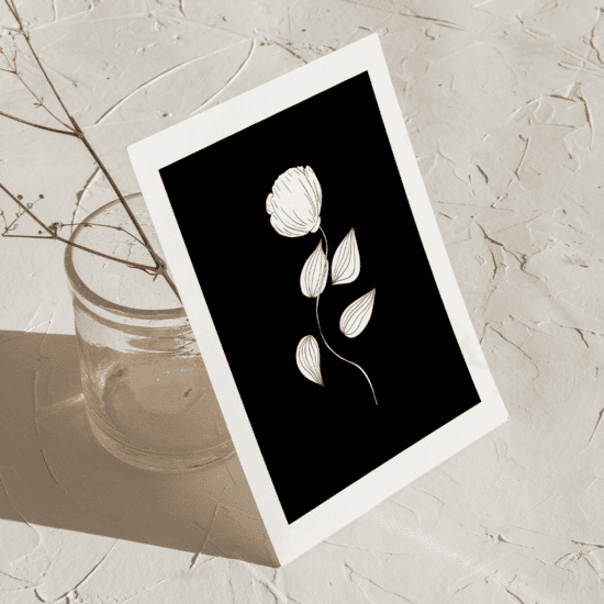 Black & White Botanical Poster No.4 - Image 4