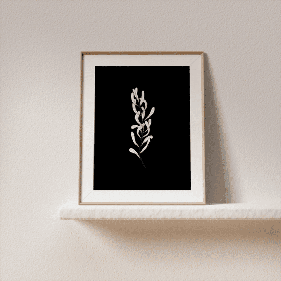 Black & White Botanical Poster No.5 - Image 3