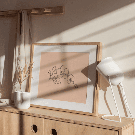 Orchid Line Art Poster No.1 - Image 3