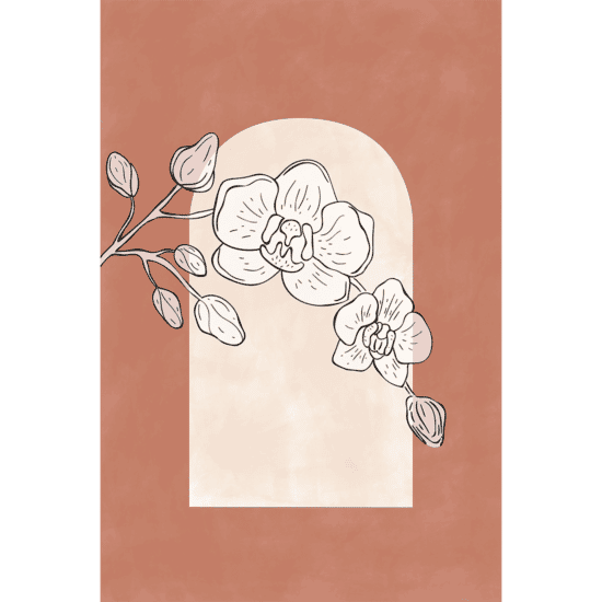 Flower and Arch Poster No.1