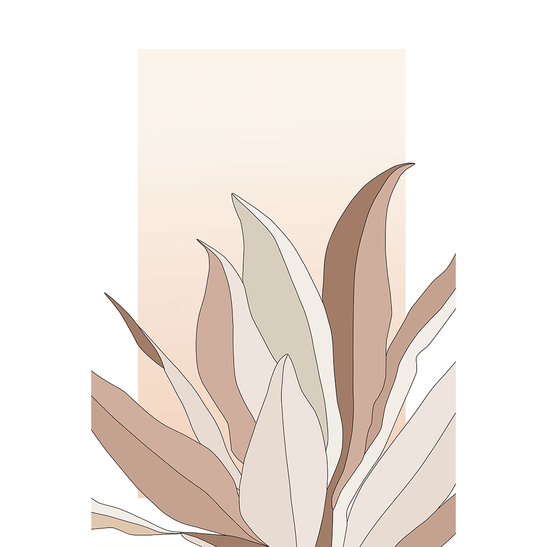 Pink Leaves Poster No.2