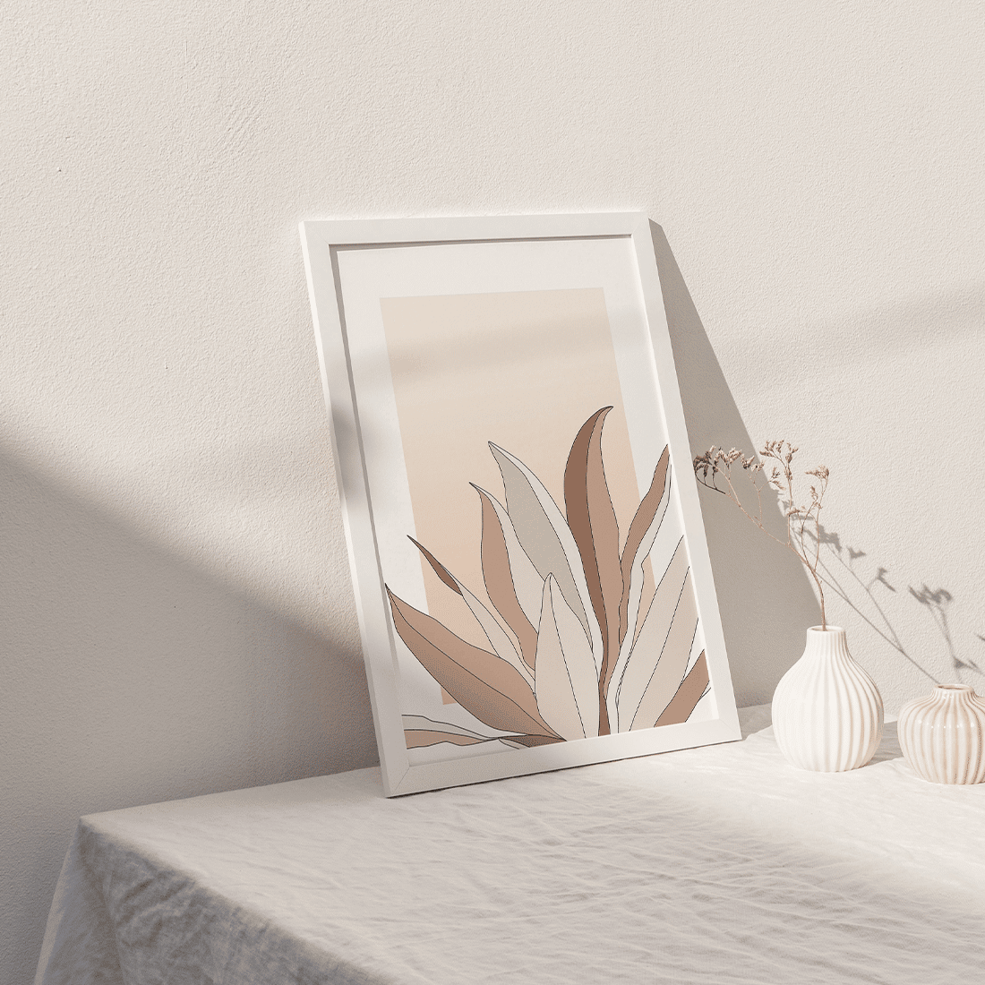 Pink Leaves Poster No.2 - Image 3