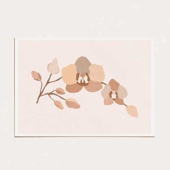 Painted Orchid Poster No.1 - Image 4