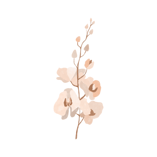 Painted Orchid Poster No.2