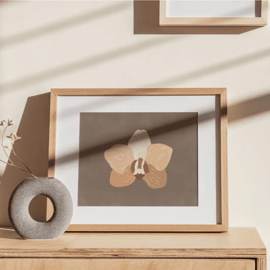 Painted Orchid Poster No.3 - Image 2