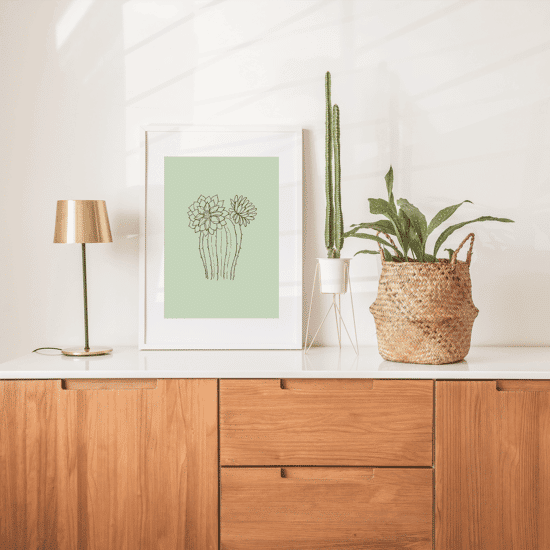 Green Botanical Line Art Poster No.1 - Image 2