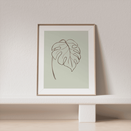 Green Botanical Line Art Poster No.2 - Image 3