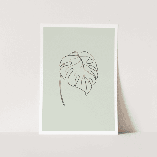 Green Botanical Line Art Poster No.2 - Image 4