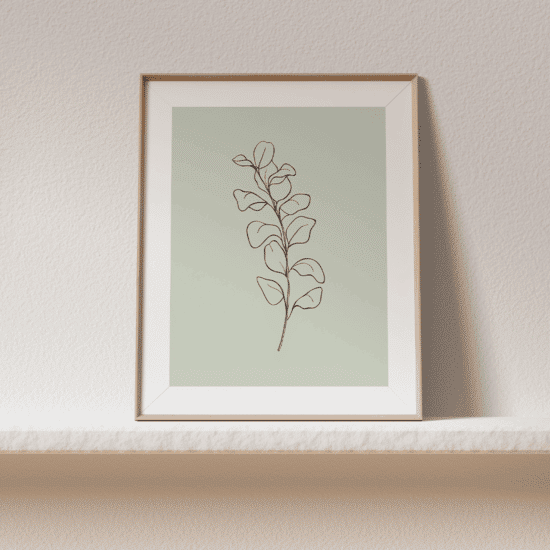 Green Botanical Line Art Poster No.4 - Image 3