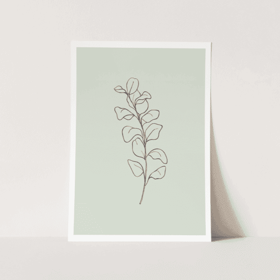 Green Botanical Line Art Poster No.4 - Image 4
