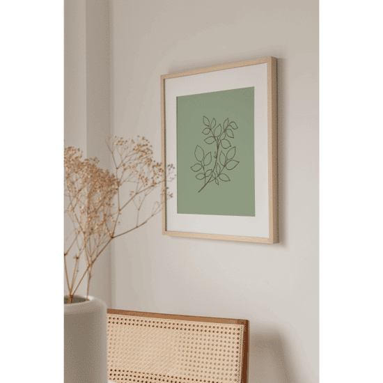 Green Botanical Line Art Poster No.6 - Image 3